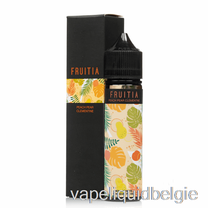 Vape Vloeibare Perzik Peer Clementine - Fruitia - 60ml 6mg